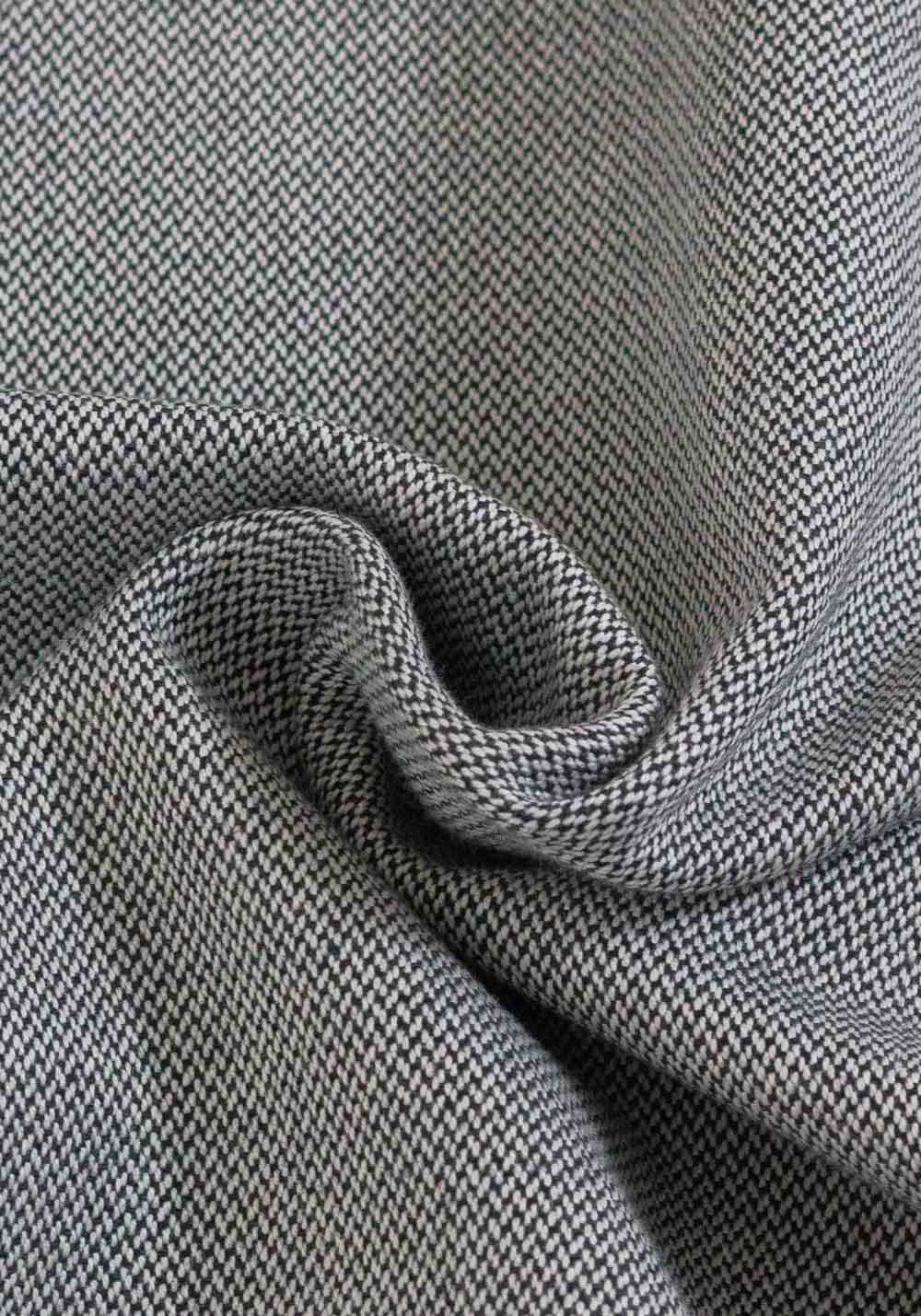 Tissu Sergé croisé gris - Tissu au mètre - Mercerie Little Fabrics