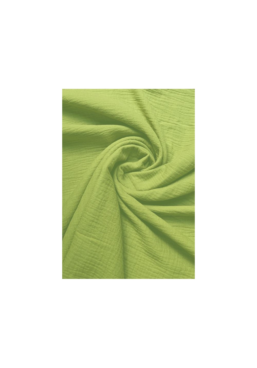 Tissu Double Gaze Coton - Vert Pistache