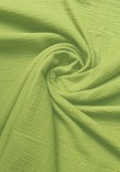 Tissu Double Gaze Coton - Vert Pistache