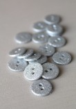 Bouton à paillettes - Argent