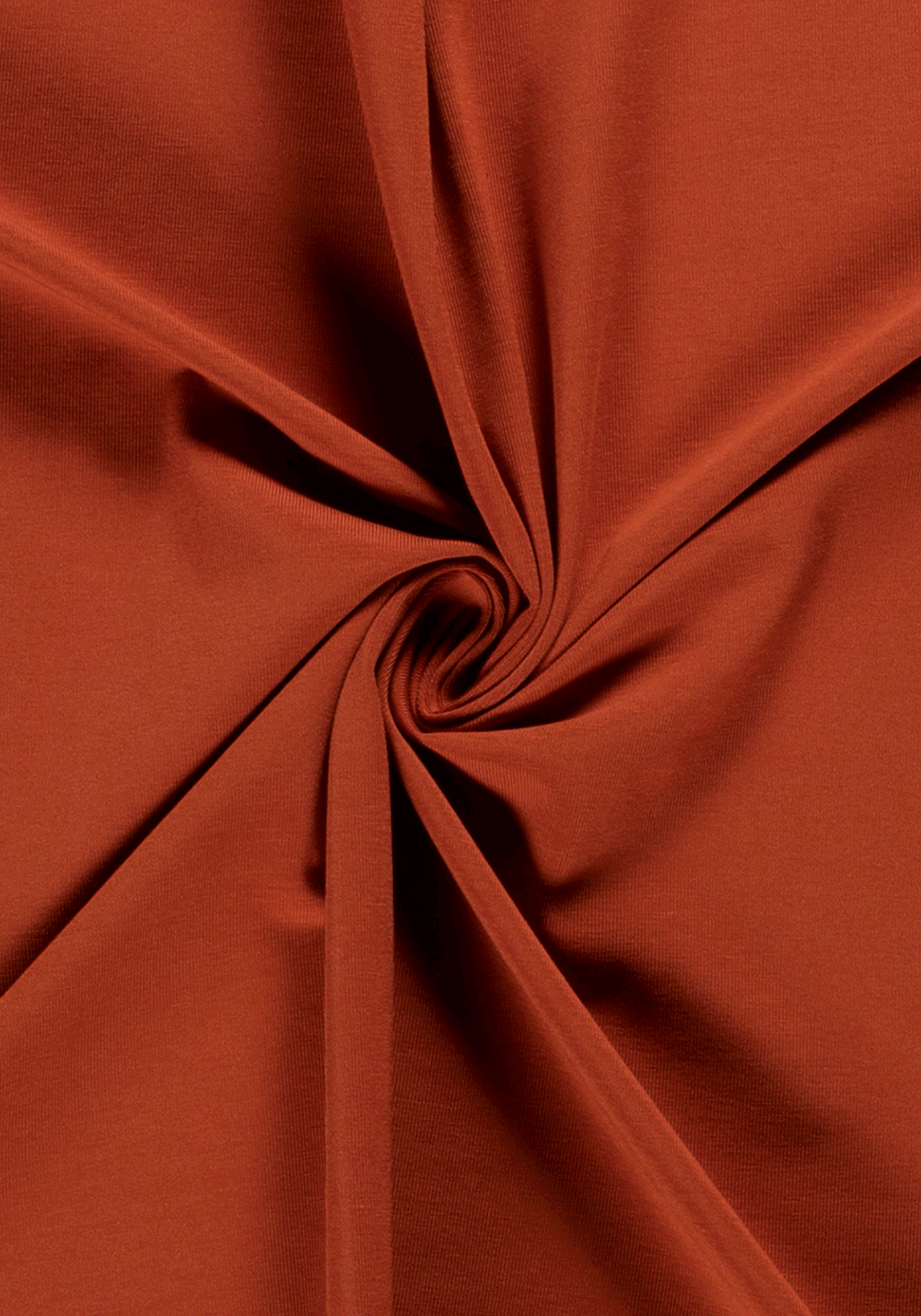 Tissu jersey coton rouille - Tissu au mètre - Mercerie Little Fabrics