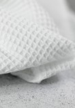Tissu nid d'abeille en coton - Blanc